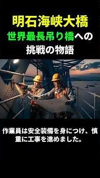 明石海峡大橋 世界最長吊り橋への挑戦の物語
