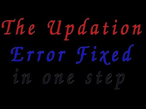 The update installer operation is unsuccessful