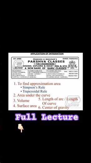 Application of integration #education #maths #shorts