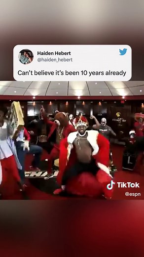 10 years ago today, the Heat released their iconic Harlem Shake video 🔥😂 (via @miamiheat) #nba #lebronjames #harlemshake #miamiheat