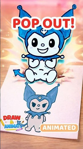 Kuromi Drawing POP OUT Magic! 😱✨