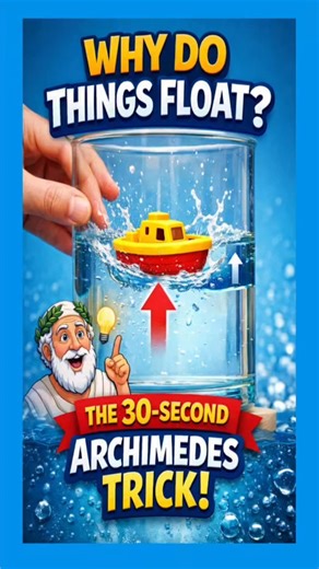 Why Do Things Float? The 30-Second Archimedes Trick!