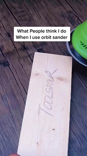How to use a orbit sander #tutorial #woodworking #hilarious #funny #orbitsander #ginour #ginourtools | Mark Simmons