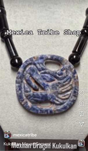 Mayan Kukulkan necklace stone pendant #mexican | Aztec Nation