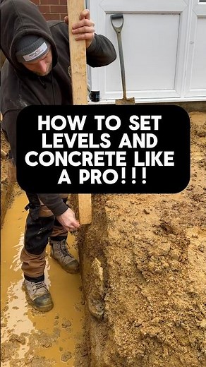 How to set a foundation out and concrete like a pro !#construction #concrete #howto #satisfying