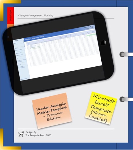 Vendor Comparison Matrix Template | Project Management | Microsoft Excel (macro-enabled) | User Guide + Completed Example - Etsy UK