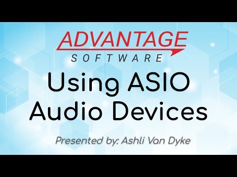 Using ASIO Audio Devices
