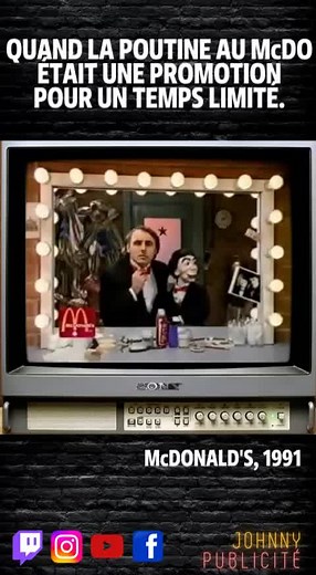 Vieille Pub Québec - McDonald's et sa poutine #1991 #retro #90scommercial #90scommercials #poutine #mcdonalds #90sads #pub #publicite #publicité #quebec #québec #retropub #pubretro #annees90 #johnnypublicite #johnnypublicité #commercial #ads #vieillepub #pubquebec