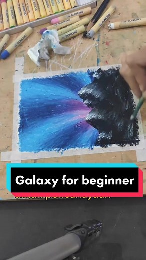 Galaxy for beginner #fyp #fypシ #TikTokGuru #LearnOnTiktok #Jombelajar #ArtGuru