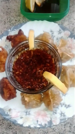 Homemade Pork Steamed &Fried Siomai with Spicy Sauce #panlasangpinoy #food