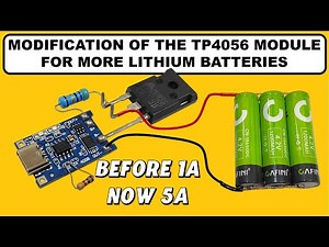 Modification of the TP4056 Module to Charge Multiple Lithium Batteries at the Same Time