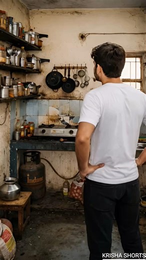 Small Old Kitchen → Modern Kitchen Transformation ✨ #shorts