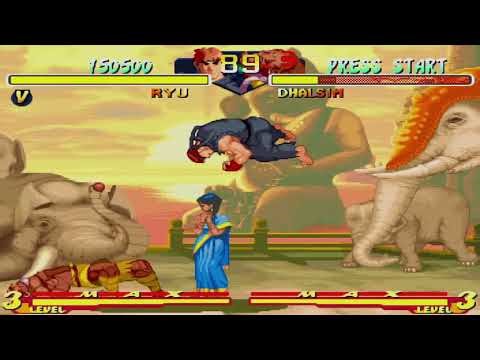 Retroarch switch - yabause core - street fighter alpha 2