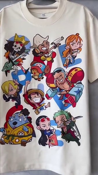 Men's and women's fashion pattern pure cotton round neck cartoon T-shirt short sleeve versatile top