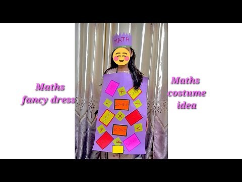 Maths costume idea /Maths fancy dress /Maths week costume