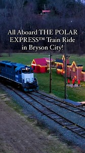 All Aboard THE POLAR EXPRESS™! 🎄🚂 The magic of the season is waiting for you on THE POLAR EXPRESS™ Train Ride in Bryson City! Now through December 31, 2024, take a 1.25-hour round-trip journey from the Bryson City depot to the North Pole. 🎅 Set to the soundtrack of the classic holiday movie, this festive adventure features hot chocolate, carol singing, and a magical visit to the North Pole where Santa Claus himself is waiting to greet you! ✨🎁 Each child will receive their own special silver 