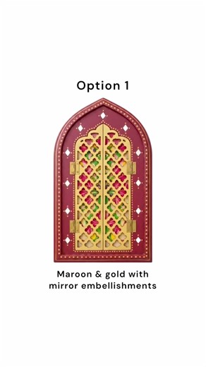 MDF Jharokha Makeover ✨ Vote in the comments 👇#HomeDecor #Jharokha #IndianArt #DIYDecor #Interior