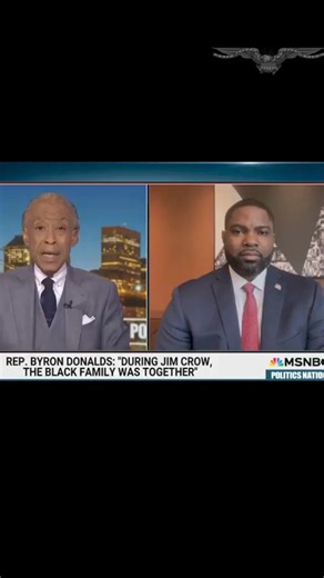 MSNBC host Rev. Al Sharpton tries to pressure Rep. Byron Donalds (R-FL) to take back Jim Crow comments in a heated interview. DETAILS: https://trib.al/AS1zVZ4 #msnbc #alsharpton #byrondonalds #florida #cablenews #news #jimcrow #usa #washington #election2024 #black #families #history #marriage #viral #explore #interview #republican #democrat #politics | Washington Examiner
