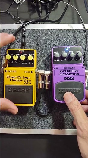 BOSS OS 2 X BEHRINGER OVERDRIVE DISTORTION OD300 OS2 CLONE #bosspedals #behringer #os2 #od300