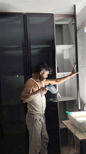 profile shutter wardrobe #carpenter