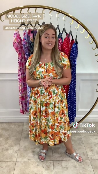Magic Dresses 🌼🌸💖 Onesize fitting size 10-22. Make sire your getting one of the beautiful magic dresses while its in our flash sale! ✨ #magicdress #mididress #maxidress #summerdress #onesizedress #fyp #boutiqueclothing #curvefashion #tiktokmademebuyit #lucylousboutiqueuk #newness