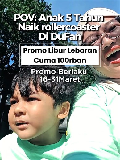 Libur lebaran asik dan hemat dengan diskon up to 50% untuk booking Dufan Tiket masuk Cuma 100rban , kalau mau dapetin Promonya Booking Sekarang!! Dan langsung belinya pakai voucher tiktok di taq lokasi aku lalu atur tanggal kedatanganya ‎‎cara dapetin promonya : ‎1. klik taq lokasi aku ‎2. pilih promonya , nanti masuk pilih lagi promonya, atur tanggal kedatangan ‎3. isi email dan nomer wa aktif bayar pakai virtual account ‎4. bukti barcode akan di kirim email (barcodenya tinggal tunjukin ke kasi