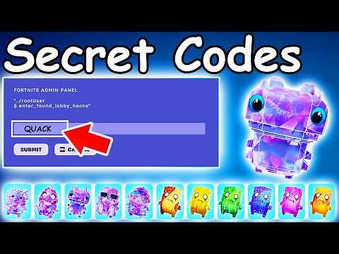 *NEW* QUACK KLOMBO ADMIN PANEL CODES in Todays FORTNITE UPDATE NEW SPRITE CODES! (New Secret Codes)