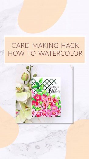 1.4K views · 17 reactions | Cardmaking hack: How to Watercolor...