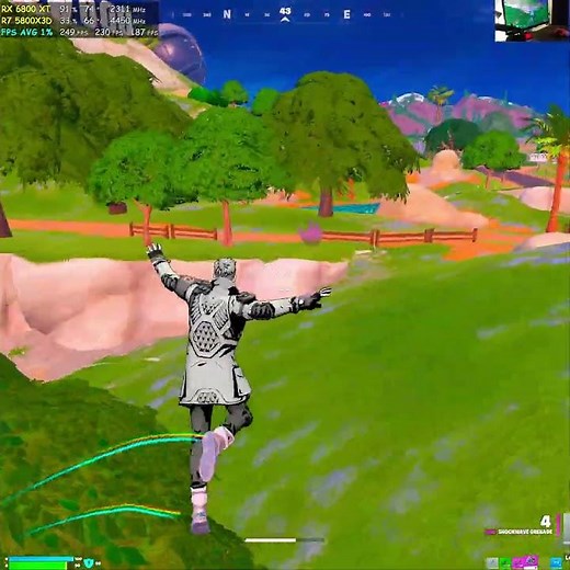Fortnite 4K Performance Mode Gameplay #345