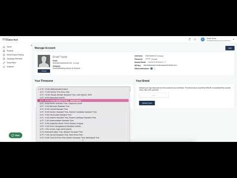 Walkthrough: Account and Plan Settings