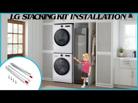 Stacking A LG Front Load Washer And Dryer. How To Install A Stacking Kit.