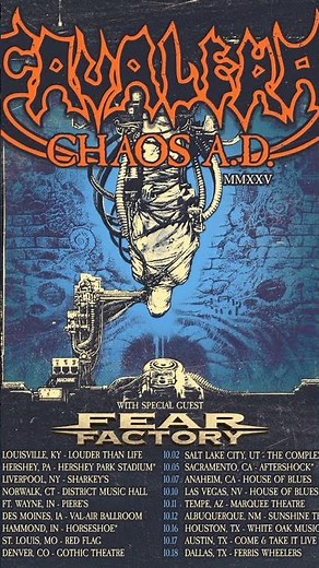 Cavalera's Chaos AD Tour