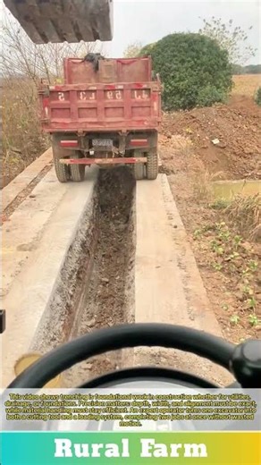 Mastering the Trench: Expert Operator Digs Perfect Ditch & Loads Dump Truck