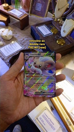 We pulled a cute Cinccino ex double rare from the Chaos Rising pack!