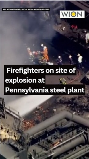 An explosion on Monday (August 11) at a US Steel facility in Clairton, outside Pittsburgh, left multiple injured and individuals trapped beneath the rubble, with emergency responders on the scene attempting to pull them out, officials said. No deaths have been confirmed at the Clairton Coke Works, Allegheny County communications director Abigail Gardner said. #explosion #US #steelfactory | WION