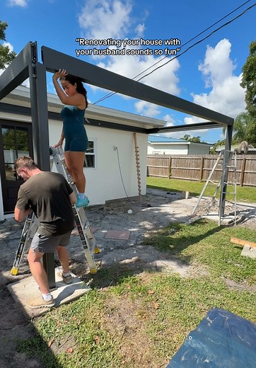 Backyard Renovation: Building a Pergola Together