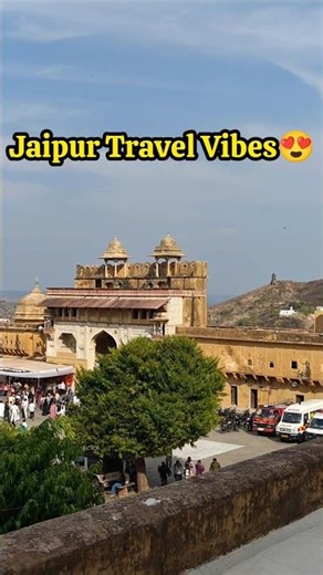 😍Jaipur in 1 Day | Amer Fort Hidden Pink City Views (Day 1) #travel #vlog #jaipur #shorts #amerfort