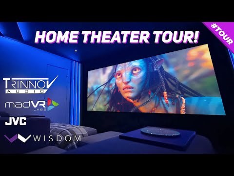 AMAZING 7.2.4 - 8K Home Theater Tour 2023! TRINNOV // MadVR // JVC NZ8 // Wisdom Speakers!