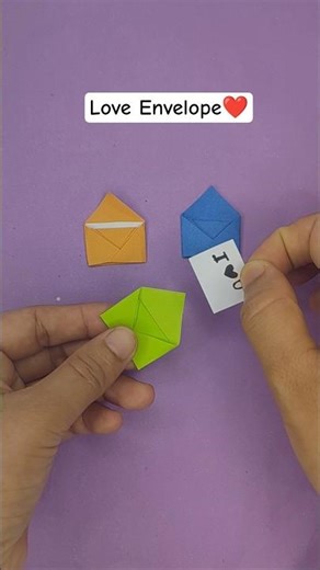 How to make mini Envelope with love message #viral