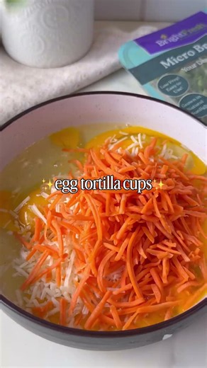 Tortilla Egg Cups in a Muffin Tin | Easy Breakfast Meal Prep with Microgreens