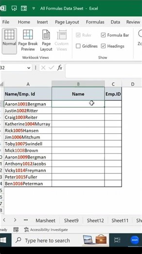 Advance Flash fill in Excel | How to use flash fill function in excel #excel #exceltricks
