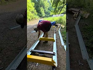 Frontier OS27 Sawmill Assembly - Trailer Setup | DIY Homestead Milling ‪@horse-n-bear‬ Ranch