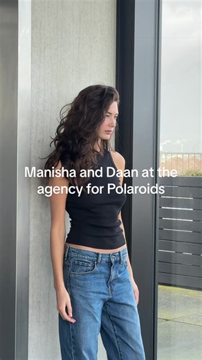 Beautiful Manisha and Daan at the agency for Polaroids! 🤍 @Manishavanpraag @Daan Blaauwendraad