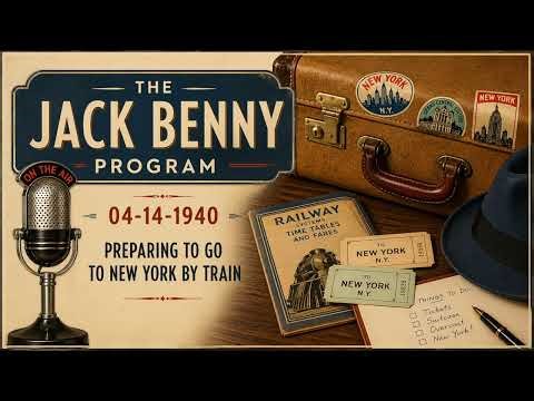 The Jack Benny Program (04-14-1940) | Preparing To Go To New York By Train 🚂 | Old Time Radio Comedy