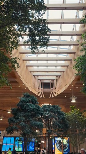 A little calm goes a long way. 😌 Next time you visit PDX, wander up to the mezzanine art gallery for “Odyssey” by @sanfordbiggers — a quilt-inspired art exhibit that weaves together local history, beauty, and a quiet moment to catch your breath. Just think of it as a peaceful corner in your fave neighborhood spot. Right here at PDX. | Portland International Airport