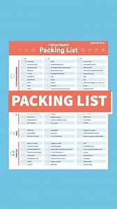 5.6K views · 14 reactions | To see the ultimate packing list, visit...