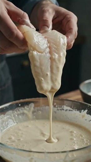 How To Make Crispy Beer-Battered Fish And Chips 🐟🍟 #cooking #seafood #recipe