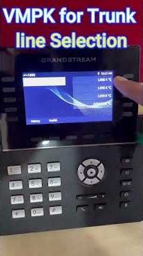 How to Select Specific Trunk Line on Grandstream Phone (VMPK Setup)
