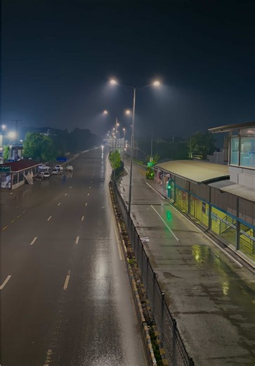 3 AM Rainy Night on University Road Peshawar