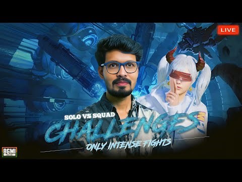 🟡Solo vs Squad High Kills Gameplay Live #bgmi #pubgmobile